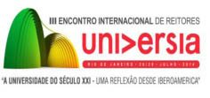 Logo del III Encuentro de Rectores Universia Río 2014.